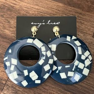 Evy’s Tree marbled hoop earrings